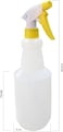 LACOT Spray Bottles 750 ml (25oz) with colored triggers refillable empty HDPE Plastic Spray Bottles for Cleaning/Gardening/saloons etc. leak Proof Heavy Duty Water Bottles 4 pcs/Pack (YELLOW)