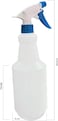 Lacot 750 HDPE Empty Spray Bottles (4-pcs) for Cleaning Solution, Plants, Pets, and More