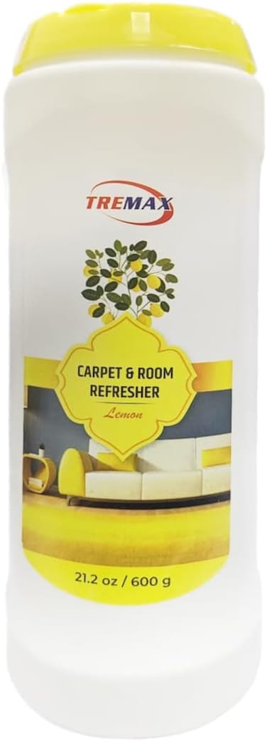 Tremax Carpet and Room Powder   Pet Smell Odor Eliminator   Lemon   600g