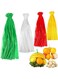 Tazweeq 500 Reusable Nylon Mesh Bags, Vegetable &amp; Fruit Grocery Seafood Boiling Bags, Plastic Toys Green,Red,White,Yellow