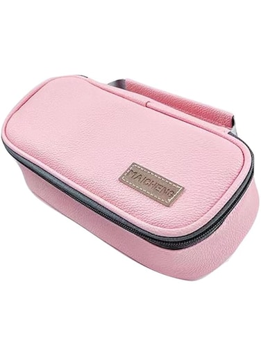 Kaiderine Insulin Cooler Travel Carrying Case, Diabetic Medication Organizer Insulated Cooling Bag with 2 ice Packs and Insulation Liner for Trips - Pink