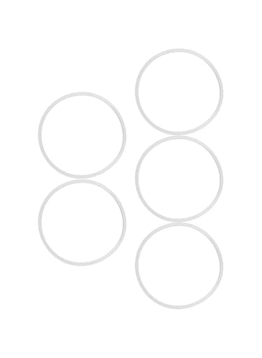 Entatial Pressure Cooker Silicone Gasket, Easy To Clean 5PCS Pressure Cooker Silicone Ring for Pressure Cooker for Kitchen(22cm)