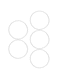 Entatial Pressure Cooker Silicone Gasket, Easy To Clean 5PCS Pressure Cooker Silicone Ring for Pressure Cooker for Kitchen(22cm)