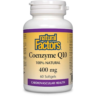 Natural Factors Coenzyme Q10, 400 mg, 60 Softgels