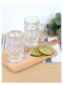 Set of 2 390ml Beer Stein Mugs, German Clear Large Tall Beer Glasses With Handle, Beer Glasses For Freezer, Beer Cups Drinking Glasses