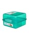 Sistema Lunch Cube Food container Coloured 1.4L Green : Meal Storage - Microwave-safe - Dishwasher-safe - Leak-proof - BPA-free Green