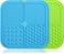 Licking pad mat for Dogs,2Pack Slow Feeder Dog Bowls,Boredom&amp;Anxiety Reducer,Dog Puzzle Enrichment Toys,Dog Food Mat with Suction Cup,for Bathing,Grooming,and Nail Trimming,BPA-Free,Non-Toxic