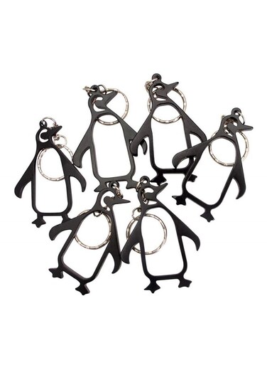 Penguin Keychain Bottle Opener Beer Opener Tool Key Tag Chain Ring