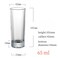 Crystal Clear Heavy Base Shot Glasses, set of 12 pcs