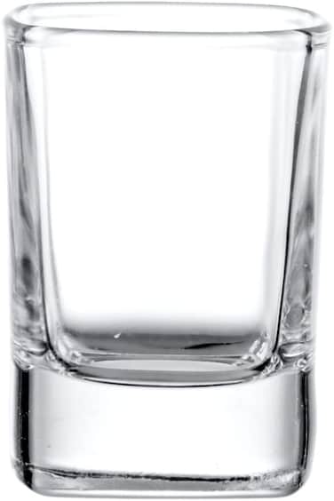 Crystal Clear Heavy Base Shot Glasses, set of 12 pcs