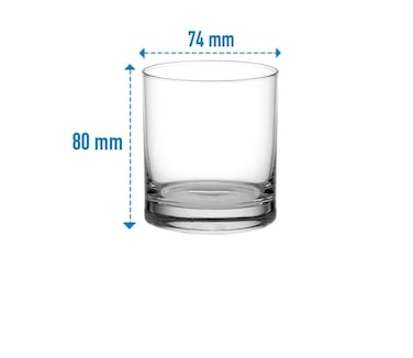 Crystal Clear Rock Glass ,set of 6 pcs