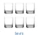 Crystal Clear Rock Glass ,set of 6 pcs 290 ml