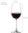 Crystal Clear Stemmed Red Wine Glass, Set of 6 Pieces, 425 ml