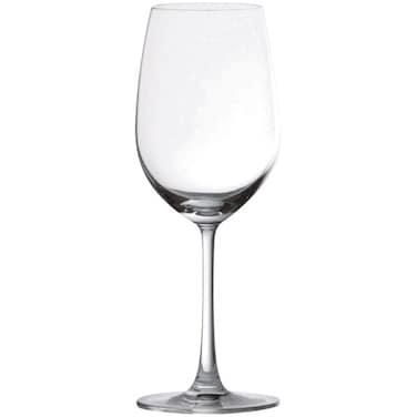 Crystal Clear Stemmed Red Wine Glass, Set of 6 Pieces, 425 ml