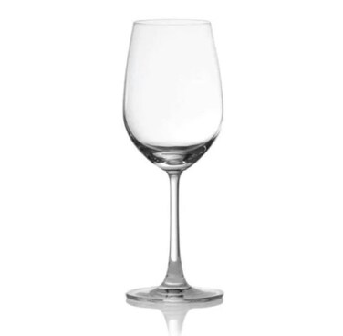 Crystal Clear Stemmed White Wine Glass, Set of 6 Pieces, 350 ml