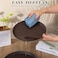 Durable Round Anti Skid Serving Tray, Stackable, Size: 35 cm,  Brown,  Value Pack of 12 Pcs