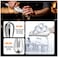 U-Shaped Stainless Steel Ice Cube Scoop with Perforated Drain Hole, Size: 21.5 cm