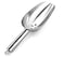 U-Shaped Stainless Steel Ice Cube Scoop with Perforated Drain Hole, Size: 21.5 cm
