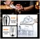U-Shaped Stainless Steel Ice Cube Scoop with Perforated Drain Hole, Size: 28.5 cm