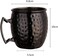 4 Pieces Value Pack, Hammered Stainless Steel Moscow Mule Mugs with Handle. 530 ml &ndash; Black