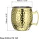 4 Pieces Value Pack, Hammered Stainless Steel Moscow Mule Mugs with Handle. 530 ml &ndash; Gold