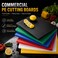 High-Density Polyethylene BPA Free Cutting Board for all Kitchens - 53 x 32.5 x 2 cm (Yellow)