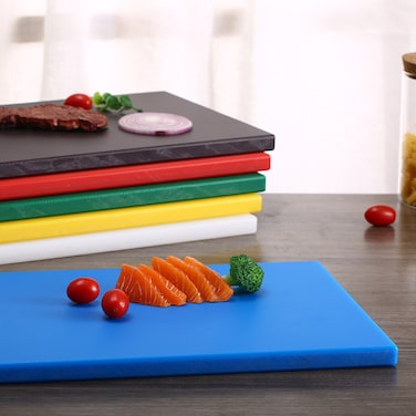 2 pcs Value Pack, Heavy Duty High-Density Polyethylene Cutting Board - 53 x 32.5 x 2 cm (Blue)