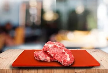 2 pcs Value Pack, Heavy Duty High-Density Polyethylene Cutting Board - 60 x 40 x 2 cm (Red)