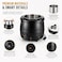 10 Liter – Insulated Electric Soup Warmer (Black) with adjustable thermostat control.