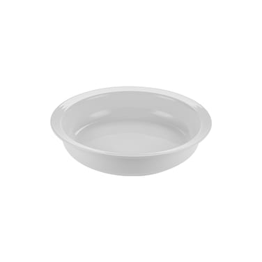 Ceramic GN Pan Round Chafing Insert, Dia 33 cm