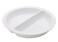 Ceramic GN Pan Round Chafing Insert with divider, Dia 39 cm