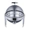 Roll Top Chafing Dish (Round) for Catering, Hotels & Restaurants, 6 liters