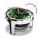 Roll Top Chafing Dish (Round) with glass window for Catering, Hotels & Restaurants, 6 liters