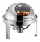 Roll Top Chafing Dish (Round) with glass window for Catering, Hotels & Restaurants, 6 liters