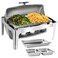 Roll Top Chafing Dish (Rectangular) for Catering, Hotels &amp; Restaurants, 9 liters