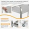 3-tier Stainless Steel Trolley with 360° rotation castor wheels, Size: 96 cm x 50 cm x 96 cm