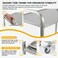 3-tier Stainless Steel Trolley with 360° rotation castor wheels, Size: 96 cm x 50 cm x 96 cm