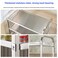 3-tier Stainless Steel Trolley with 360° rotation castor wheels, Size: 96 cm x 50 cm x 96 cm