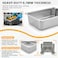 Perforated Stainless steel gastronorm (GN) container/pan 1/1 (530 x 325 x 20 mm) Capacity: 2 liters, Value Pack of 3 pieces