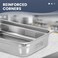 Perforated Stainless steel gastronorm (GN) container/pan 1/2 (325 x265 x 100 mm) Capacity: 6 liters, Value Pack of 3 pieces