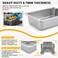 Perforated Stainless steel gastronorm (GN) container/pan 1/2 (325 x265 x 100 mm) Capacity: 6 liters, Value Pack of 3 pieces