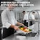 Perforated Stainless steel gastronorm (GN) container/pan 2/1 (650 x 530 x 65 mm) Capacity: 18 liters