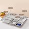 Stainless steel gastronorm (GN) container/pan 1/6 (176 x 162 x 100 mm) Capacity: 1.5 liter, Value Pack of 6 pieces