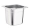 Stainless steel gastronorm (GN) container/pan 1/6 (176 x 162 x 150 mm) Capacity: 2.2 liter, Value Pack of 6 pieces