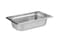 Stainless steel gastronorm (GN) container/pan 1/6 (176 x 162 x 65 mm) Capacity: 1.0 liter, Value Pack of 6 pieces