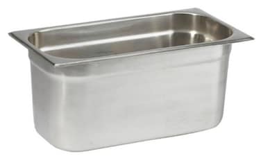 Stainless steel gastronorm (GN) container/pan 1/3 (325 x 176 x 150 mm) Capacity: 5.5 liter, Value Pack of 6 Pieces