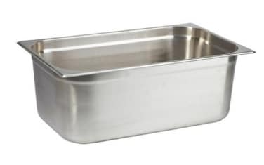 Stainless steel gastronorm (GN) container/pan 1/3 (325 x 176 x 200 mm) Capacity: 7.2 liter, Value Pack of 6 Pieces