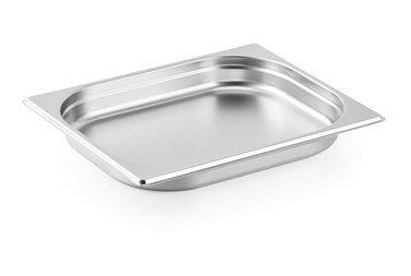 Stainless steel gastronorm (GN) container/pan 1/2 (325 x265 x 40 mm) Capacity: 1.75 liters, Value Pack of 10 pieces