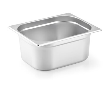 Stainless steel gastronorm (GN) container/pan 1/2 (325 x265 x 150 mm) Capacity: 8.5 liters, Value Pack of 3 pieces