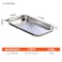 Stainless steel gastronorm (GN) container/pan 1/1 (530 x 325 x 20 mm) Capacity: 2 liters, Value Pack of 3 pieces